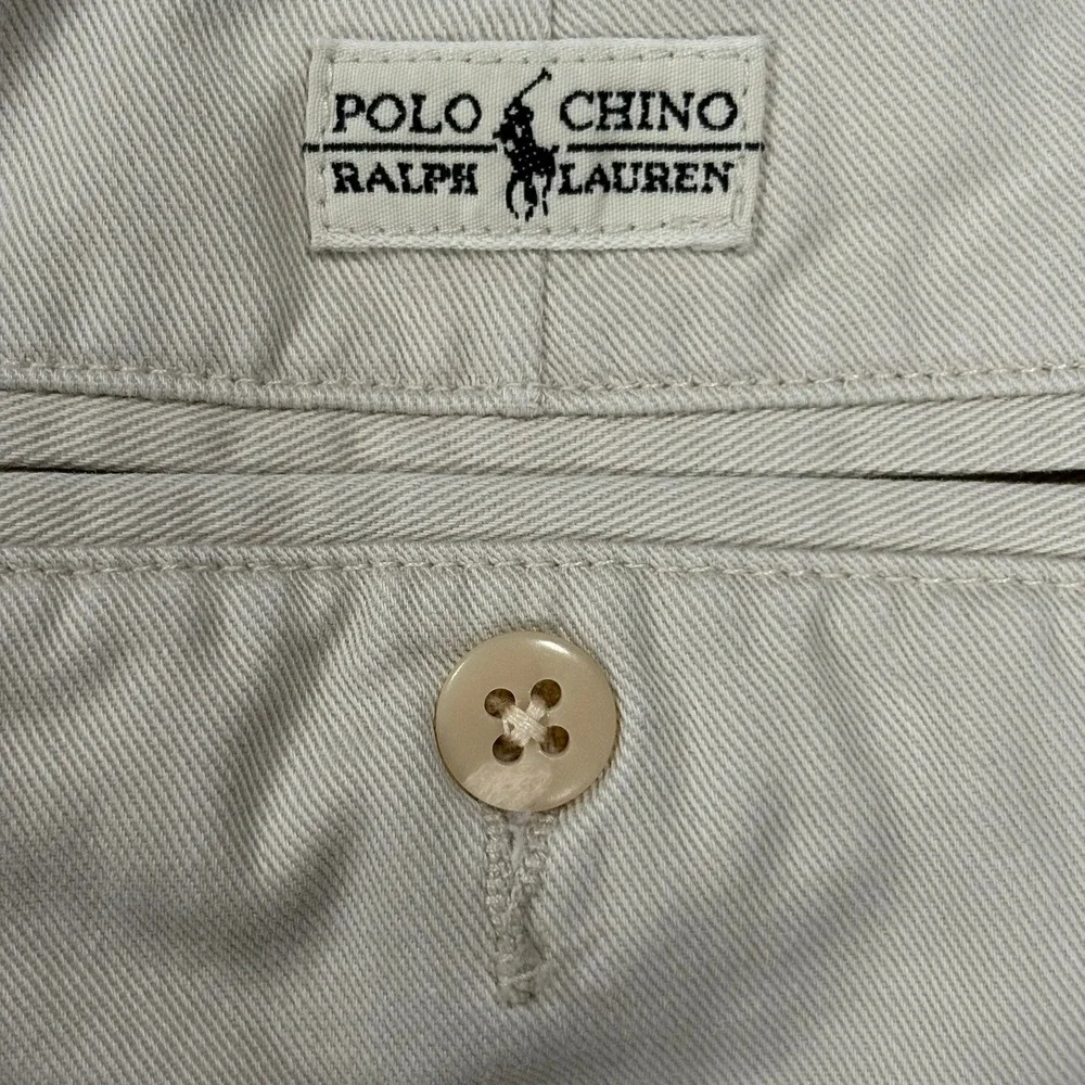 Vintage Polo Ralph Lauren Andrew Pants Mens 42x29.5 Stone Gray Double Pleated